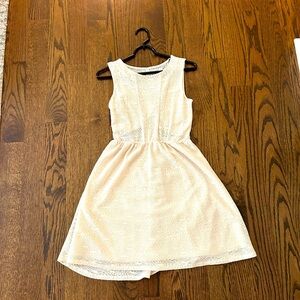 A-line cream dress, worn only once